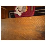 Vintage Wooden Writing Desk with Drawer and Side Shelves