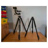 Manfrotto and Oben Aluminum Camera Tripods