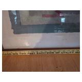 Framed Abstract Artwork Signed by Kake Hana