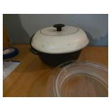 Assorted Bakeware and Cookware Lot with Dutch Oven, Pie Dish, and Muffin Pan