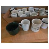Lot of Assorted Coffee Cups and Mugs