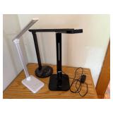 Set of 3 Adjustable LED Desk Lamps with Touch Controls