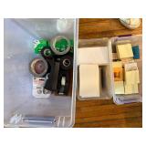 Large Office Supplies Lot with Tape, Pens, Sticky Notes, and Legal Pads