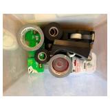 Large Office Supplies Lot with Tape, Pens, Sticky Notes, and Legal Pads