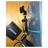 Camera and Microphone Accessories Lot with Cables, Microphones, and Mounts