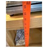 Solid Wood Utility Cart with Shelf and Compartment 28x25 Inches - Shelf only, contents not included