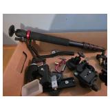 Collection of Camera Mounts, Clamps, and Extendable Monopod