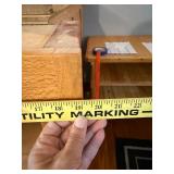 Wooden Glass-Front Cabinet with Adjustable Shelves