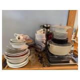 Large Kitchenware Collection with Bowls, Plates, Cups and Serving Pieces