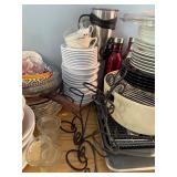 Large Kitchenware Collection with Bowls, Plates, Cups and Serving Pieces