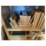 Collection of Wooden Picture Frames and Glass Panels