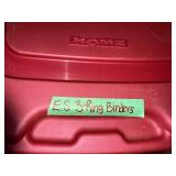 Collection of 7 Assorted 3-Ring Binders