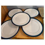 Set of 10 Dinner Plates - Nitto Meadow-Stone and HomeTrends Mixed