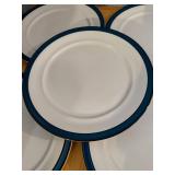 Set of 10 Dinner Plates - Nitto Meadow-Stone and HomeTrends Mixed