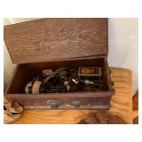 Vintage Wood-Cased Tube Radio Receiver with Exterior Coil