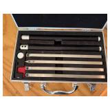 Precision Aluminum Angle Measuring Tool Set in Metal Case