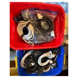 Lot of VGA, DVI Cables and Power Cords Assortment