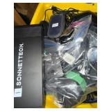 Collection of Computer Mice, Power Adapters and Sonnetech Equipment