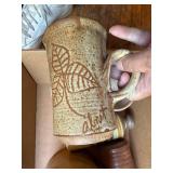 Handmade Studio Pottery Tea Set and Mugs Collection Signed