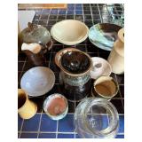 Collection of Handcrafted Studio Pottery Bowls, Jugs, and Vessels