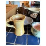 Collection of Handcrafted Studio Pottery Bowls, Jugs, and Vessels