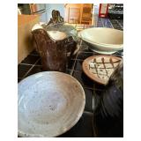 Collection of Handcrafted Studio Pottery Bowls, Jugs, and Vessels