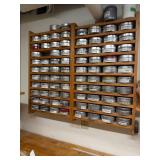 Collection of Metal Tins with Assorted Woodworking Tools