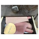 Assorted Hand Tools, Sandpaper, and Hardware Lot in Drawers