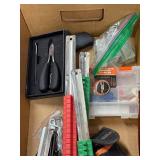 Box of Assorted Hand Tools and Hobby Knife Set