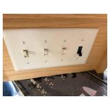 Custom Wood Power Outlet Box with Switches and USB Adapter