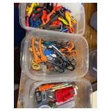 Collection of Hand Tools: Scissors, Utility Knives, Clamps and Miscellaneous Supplies