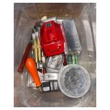 Collection of Hand Tools: Scissors, Utility Knives, Clamps and Miscellaneous Supplies