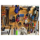 Comprehensive Hand Tool Collection with Clamps, Pliers, Hammers, and More