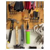 Comprehensive Hand Tool Collection with Clamps, Pliers, Hammers, and More