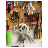 Comprehensive Hand Tool Collection with Clamps, Pliers, Hammers, and More