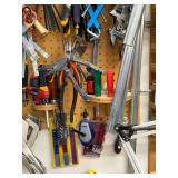Comprehensive Hand Tool Collection with Clamps, Pliers, Hammers, and More
