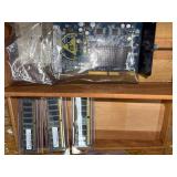 Lot of 1 PCI Graphics Card and 3 Desktop RAM Sticks