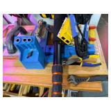 Large Hand Tool and Hardware Collection with Wooden Totes