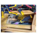 Large Hand Tool and Hardware Collection with Wooden Totes