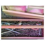 Large Hand Tool and Hardware Collection with Wooden Totes