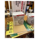 3M 8000 Particle Respirator Boxes and Multi-Purpose Plastic Sheeting Set