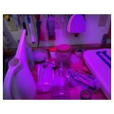 Workshop Tool and Gardening Supply Lot with Pegboard Organizer