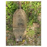 Vintage Military Folding Shovel with Canvas Cover