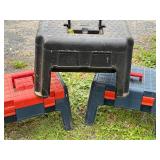 Set of 3 Heavy-Duty Plastic Step Stools with Handles