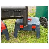 Set of 3 Heavy-Duty Plastic Step Stools with Handles