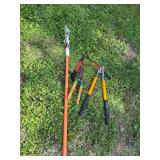 Group of Garden Loppers and Tree Pruner Tools