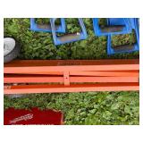 PortaMate Folding Saw Table with 4 blue panel carriers