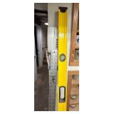 48 Inch Yellow Box Beam Level with Metal Ruler