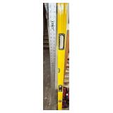 48 Inch Yellow Box Beam Level with Metal Ruler