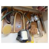 Workshop Lot: Hand Tools, Clamps, Sanding Belts, Sprayers, and Accessories